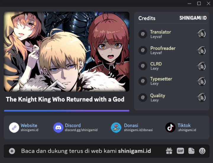 The Knight King Who Returned with a God Chapter 09 Gambar 1