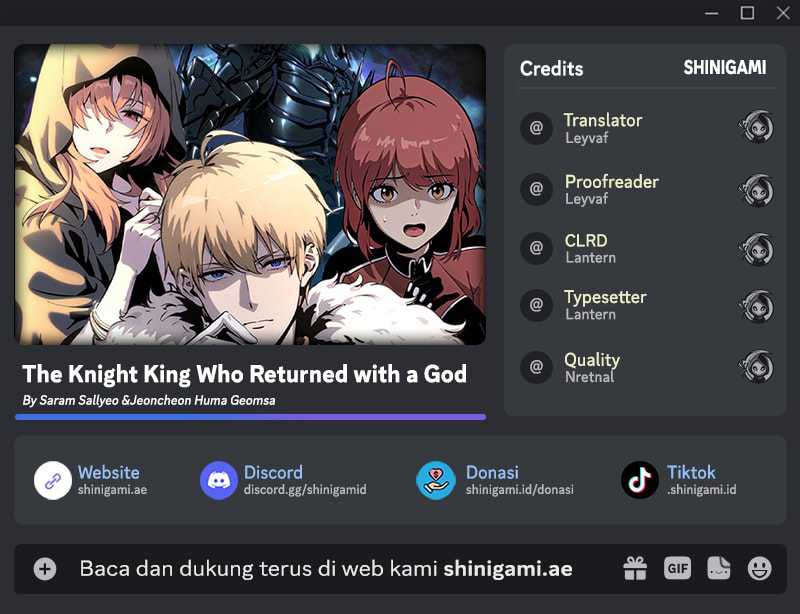 The Knight King Who Returned with a God Chapter 102 Gambar 1