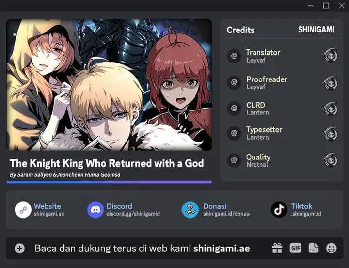 The Knight King Who Returned with a God Chapter 108 Gambar 1