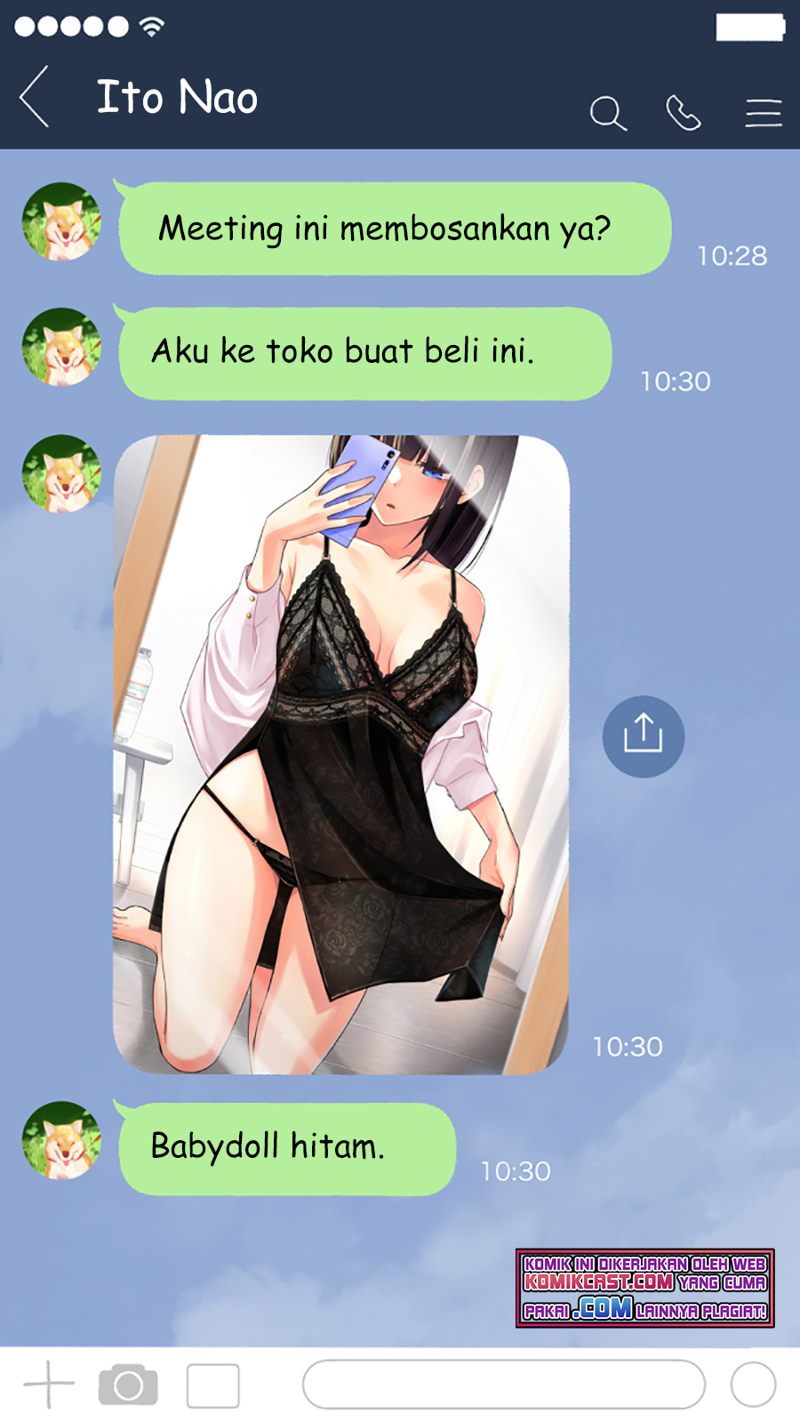 The Kouhai Who Reports the Color of Her Underwear to Me Every Morning for Some Reason Chapter 07 Gambar 3