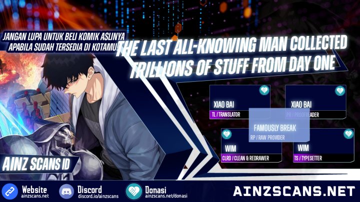 The Last All-Knowing Man Collected Trillions of Stuff from Day One Chapter 15 Gambar 1