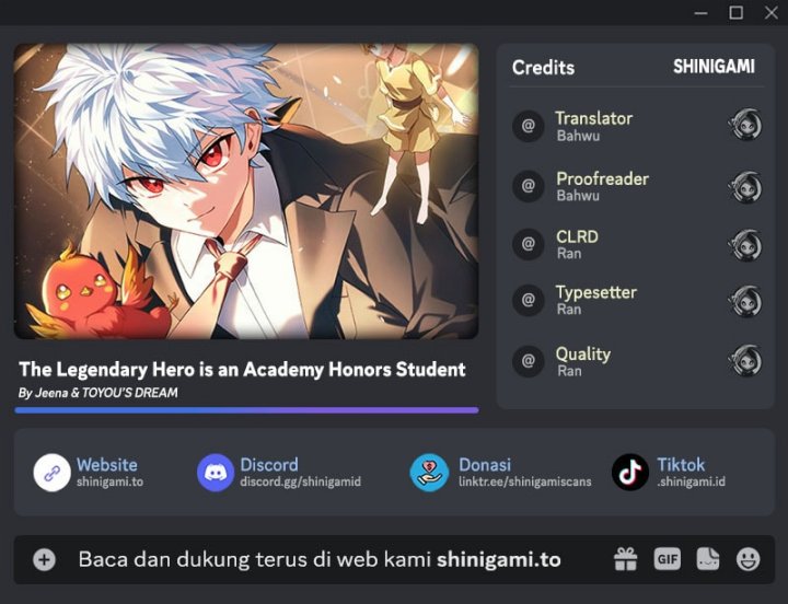 The Legendary Hero Is an Academy Honors Student Chapter 46 Gambar 1