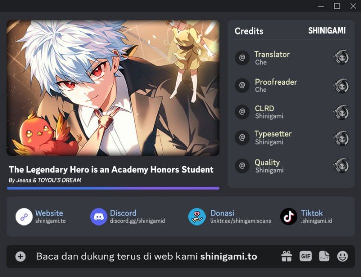 The Legendary Hero Is an Academy Honors Student Chapter 57 Gambar 1