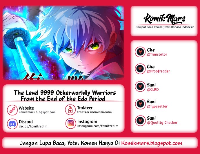 The Level 9999 Otherworldly Warriors From the End of the Edo Period Chapter 11 Gambar 1