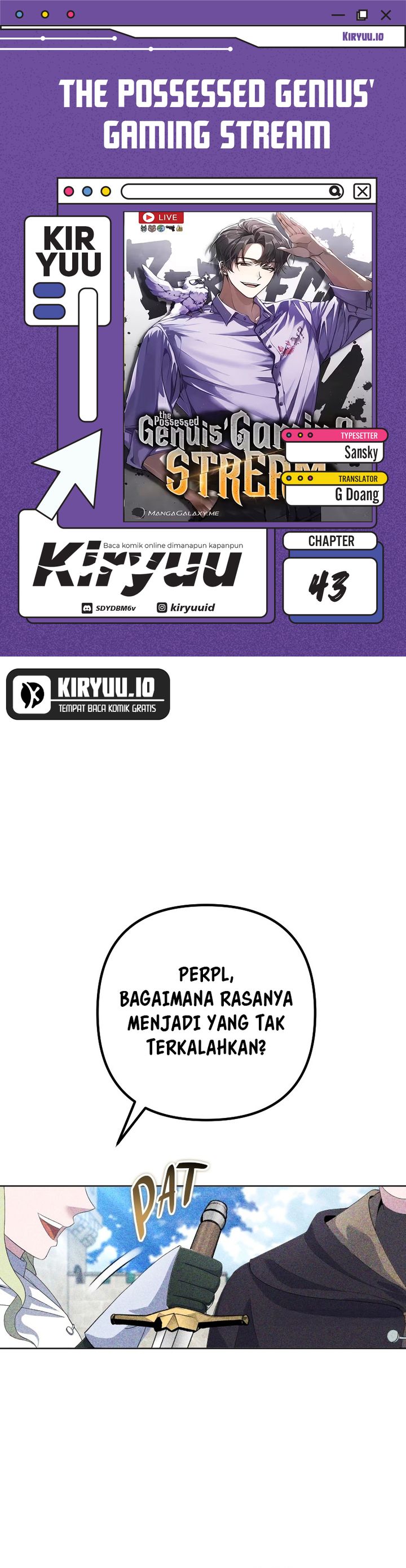 The Possessed Genius Gaming Stream Chapter 43 Gambar 1