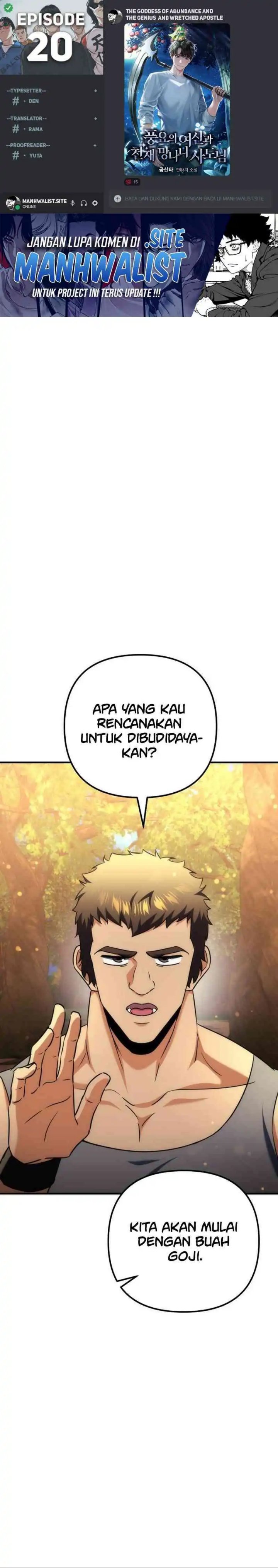 The Rebellious Apostle of the Harvest Goddess Chapter 20 Gambar 1