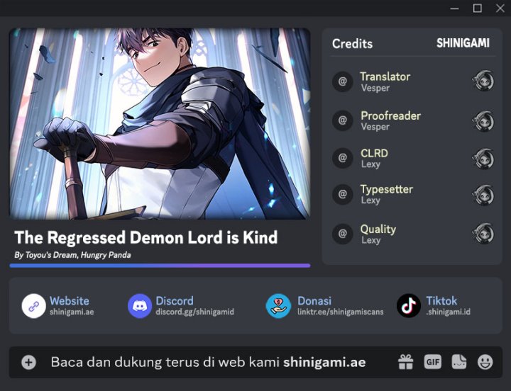 The Regressed Demon Lord Is Kind Chapter 19 Gambar 1