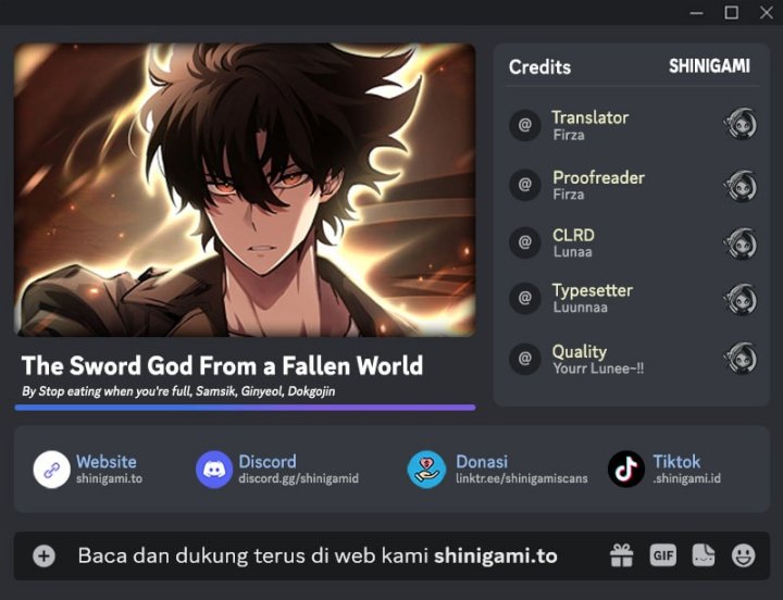 The Sword God From A Fallen World Chapter 04 Gambar 1