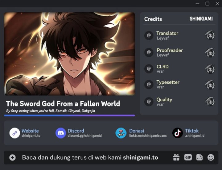 The Sword God From A Fallen World Chapter 40 Gambar 1