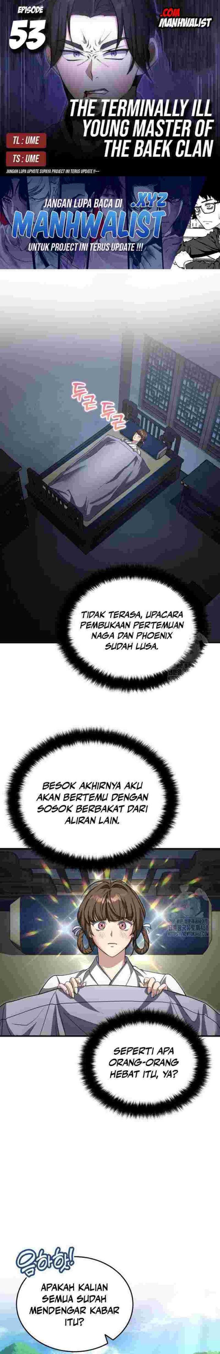 The Terminally Ill Young Master of the Baek Clan Chapter 53 Gambar 1