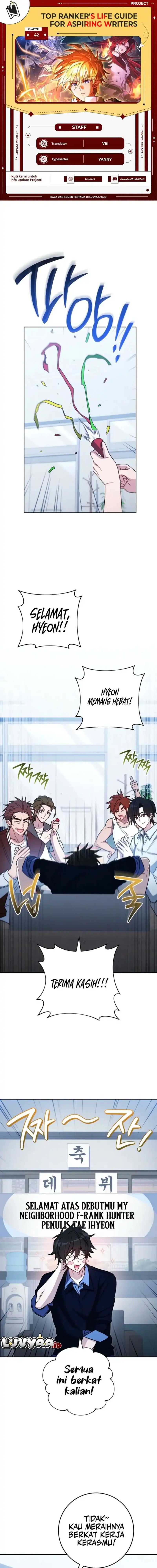 The Top Ranker’s Aspiring Writer Life Manual Chapter 42 Gambar 1