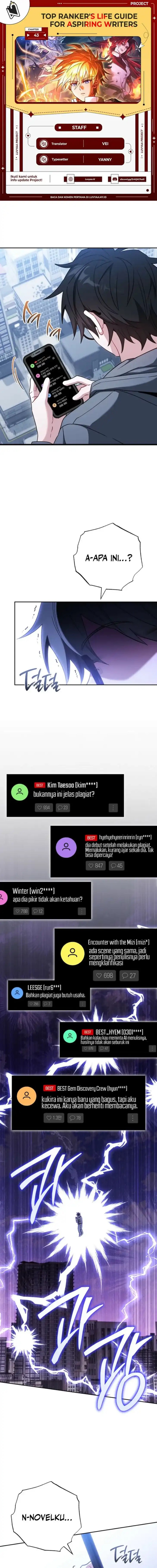 The Top Ranker’s Aspiring Writer Life Manual Chapter 43 Gambar 1