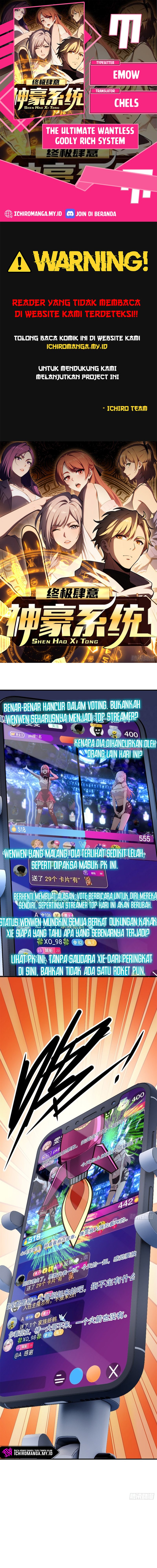The Ultimate Wantless Godly Rich System Chapter 12 Gambar 1