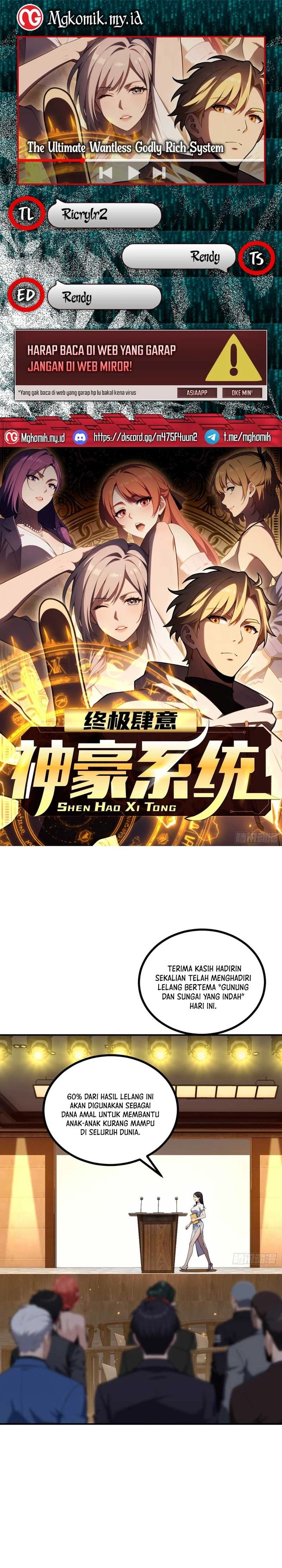 The Ultimate Wantless Godly Rich System Chapter 68 Gambar 1