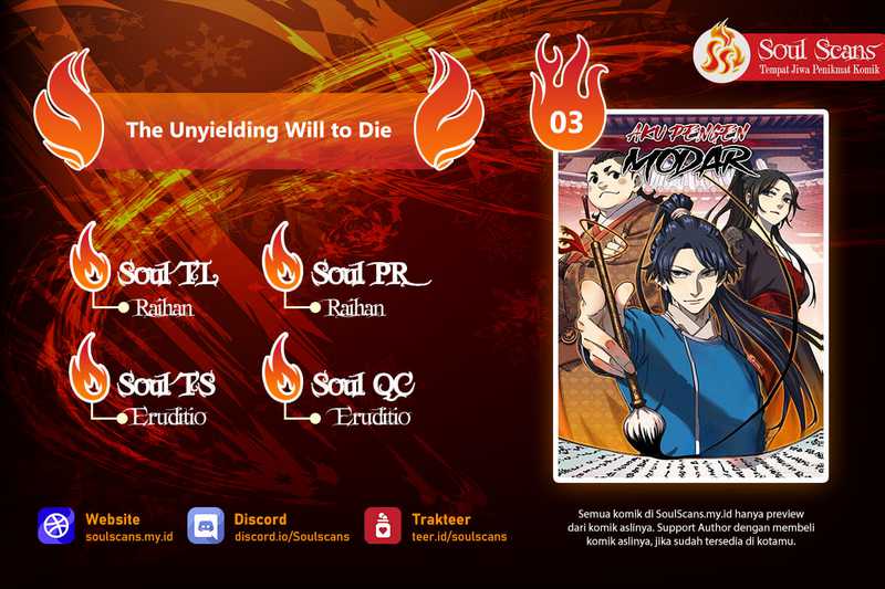 The Unyielding Will to Die Chapter 03 Gambar 1