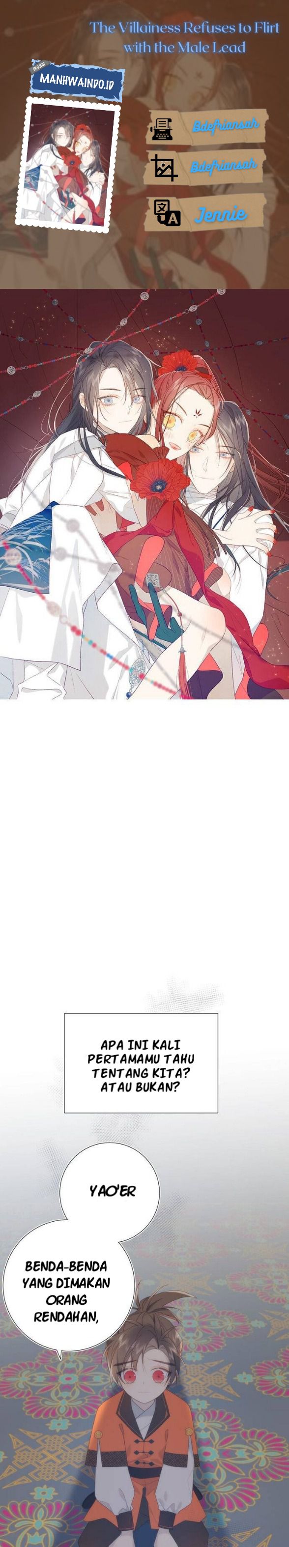 The Villainess Refuses to Flirt with the Male Lead Chapter 14 Gambar 1