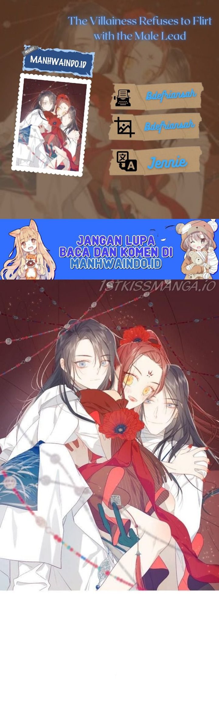 The Villainess Refuses to Flirt with the Male Lead Chapter 34 Gambar 1