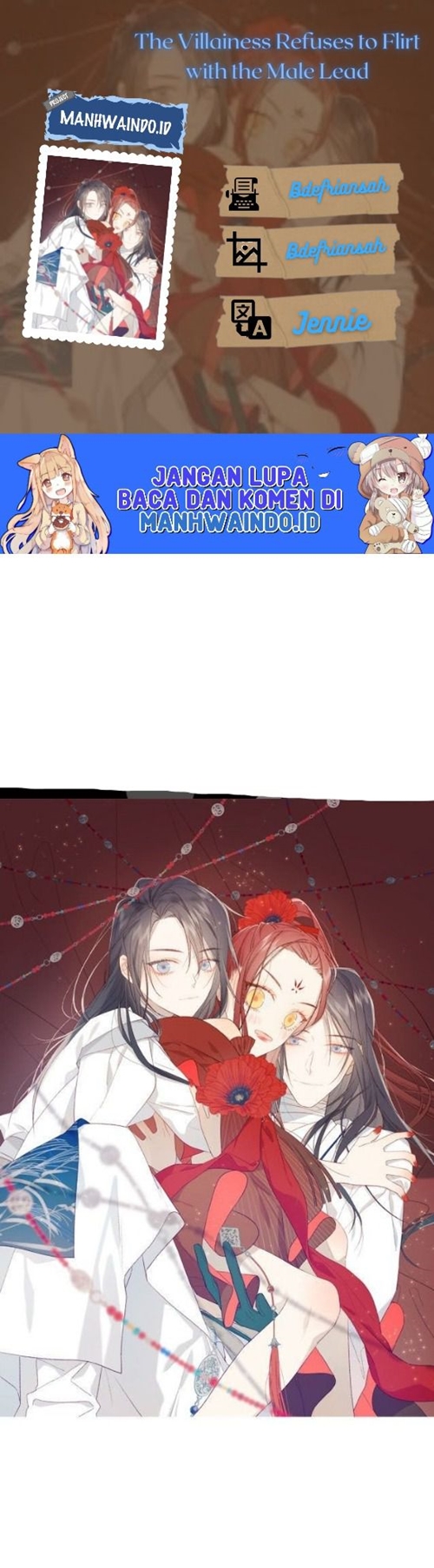 The Villainess Refuses to Flirt with the Male Lead Chapter 42 Gambar 1