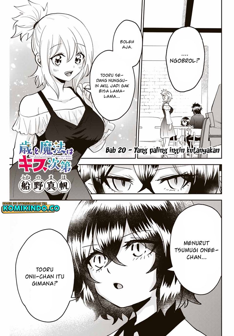 The Witch Controls Her Age and Magic With a Kiss (Toshi to Mahou wa Kiss Shidai) Chapter 20 Gambar 2