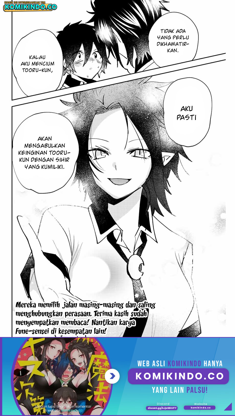 The Witch Controls Her Age and Magic With a Kiss (Toshi to Mahou wa Kiss Shidai) Chapter 41 - END Gambar 13