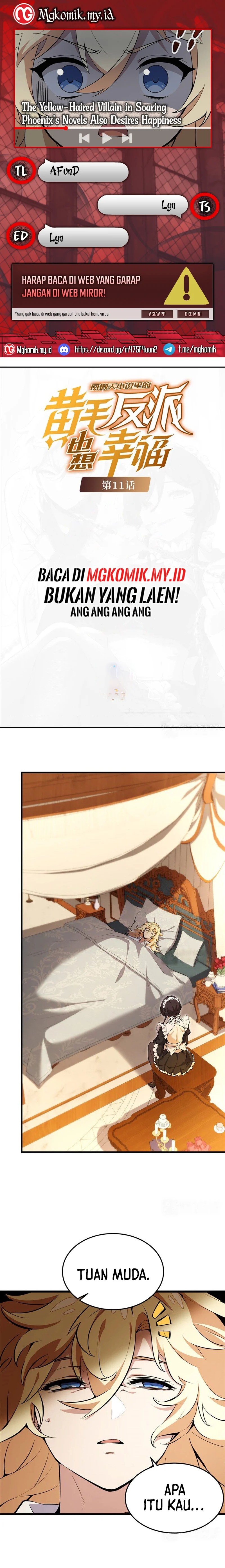 The Yellow-haired Villain in Female Main Character’s Novel wants Happiness Chapter 11 Gambar 1