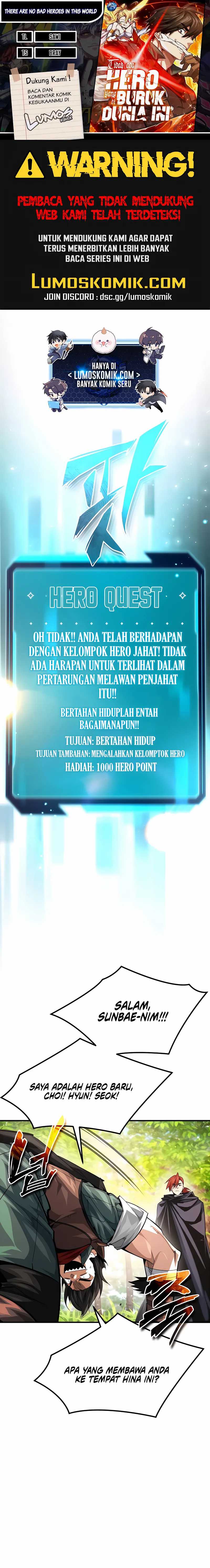 There Are No Bad Heroes In This World Chapter 33 Gambar 1