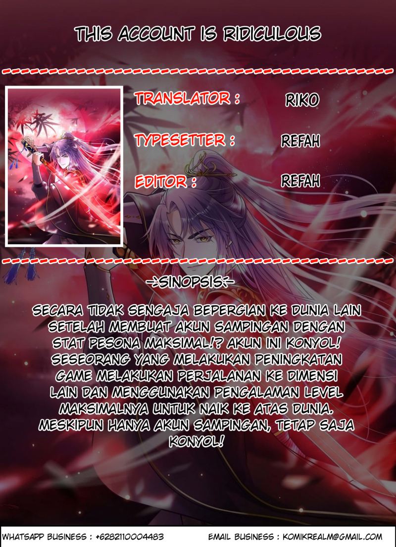This Account is Ridiculous Chapter 03 Gambar 1
