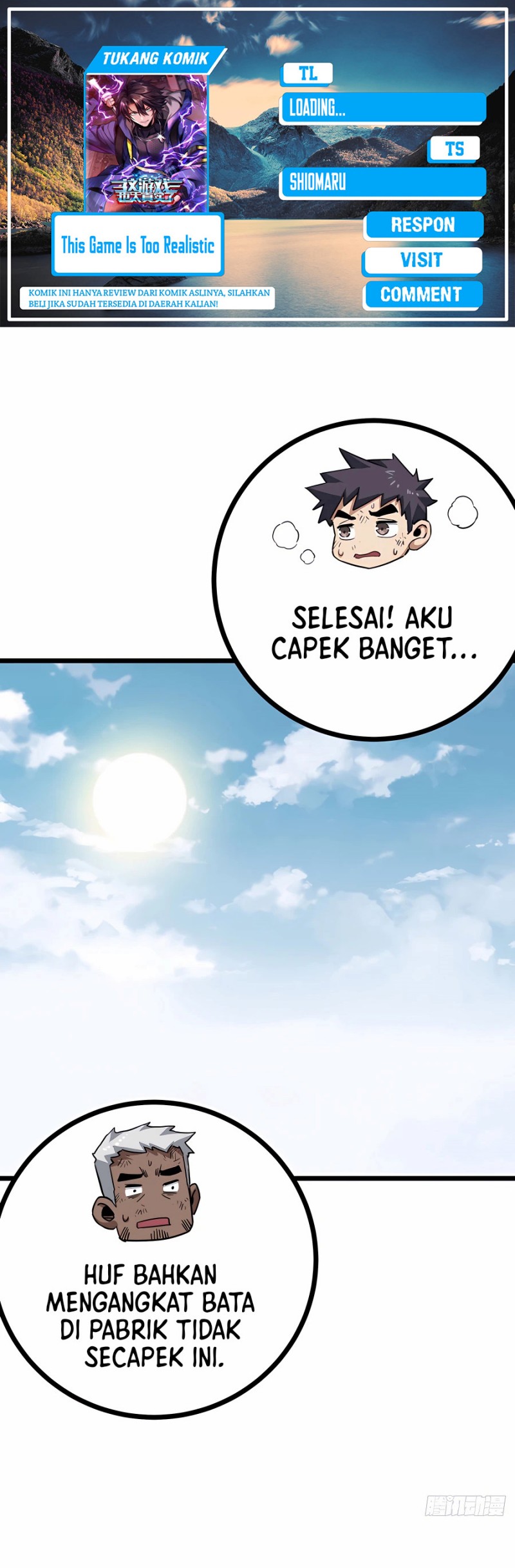 This Game Is Too Realistic Chapter 12 Gambar 1