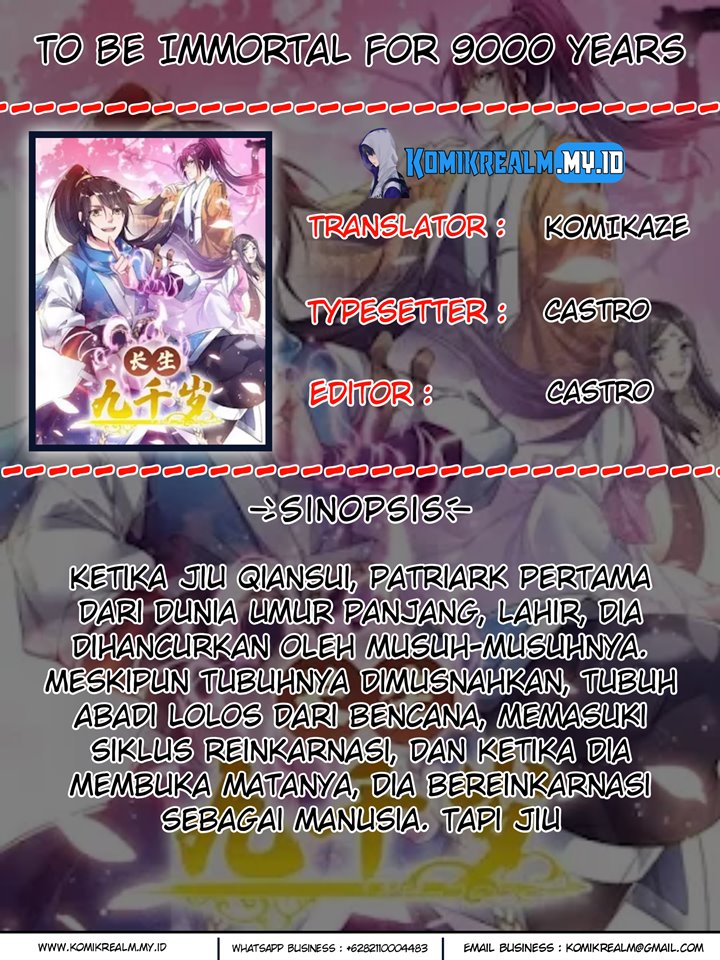 To Be Immortal for 9000 Years Chapter 39 Gambar 1