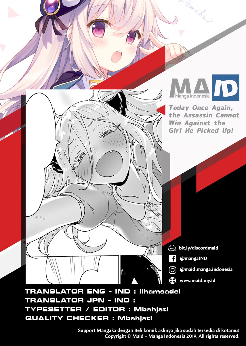 Today Once Again the Assassin Cannot Win Against the Girl He Picked Up! Chapter 06 Gambar 1