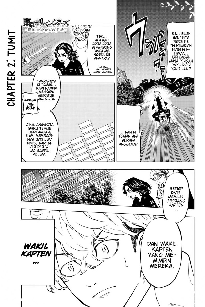 Tokyo 卍 Revengers: Baji Keisuke Kara no Tegami Chapter 02 Gambar 1