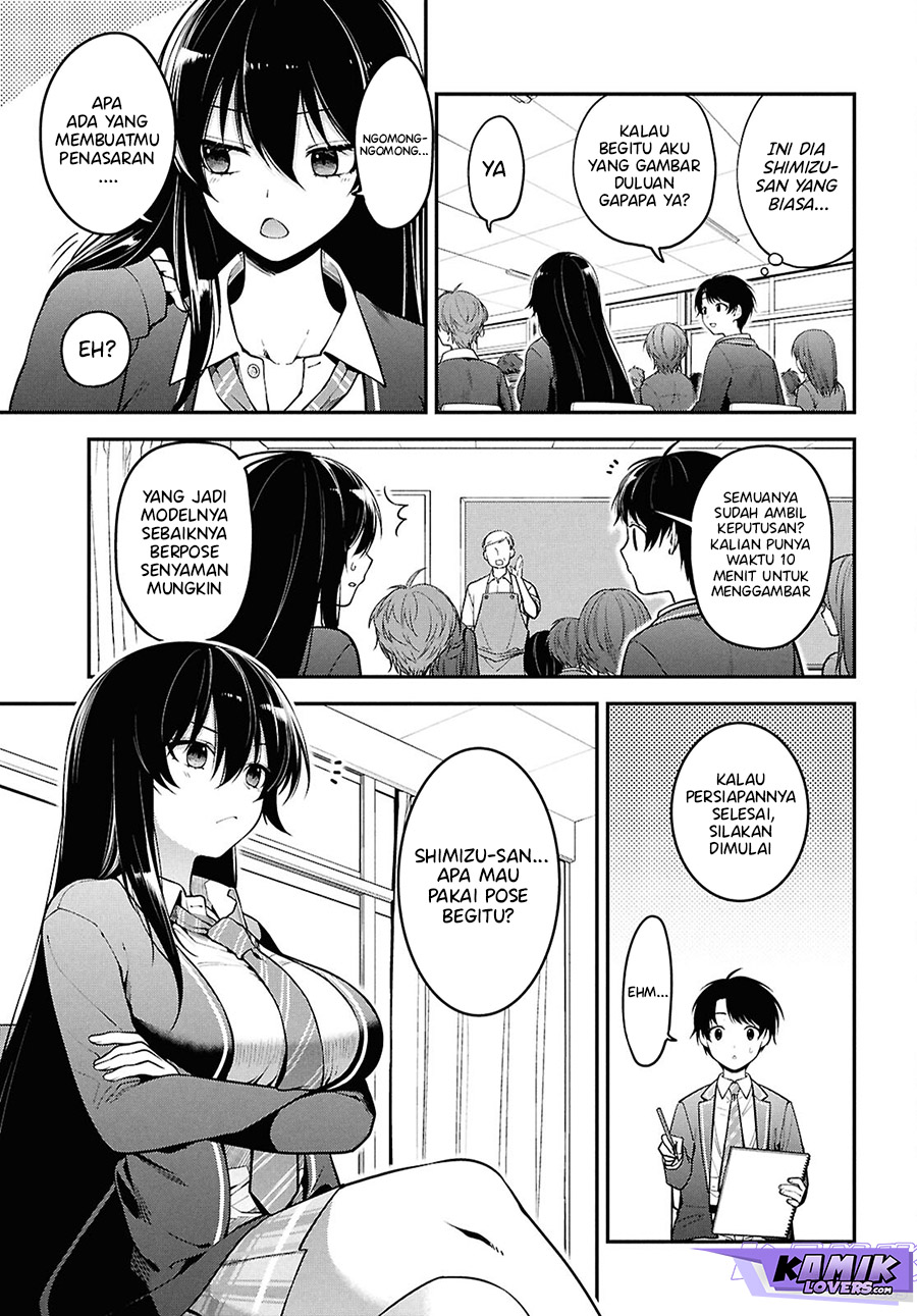 Tonari no Seki no Yankee Shimizu-san ga Kami o Kuroku Sometekita Chapter 01 Gambar 16