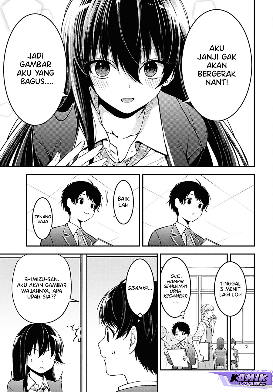 Tonari no Seki no Yankee Shimizu-san ga Kami o Kuroku Sometekita Chapter 01 Gambar 24