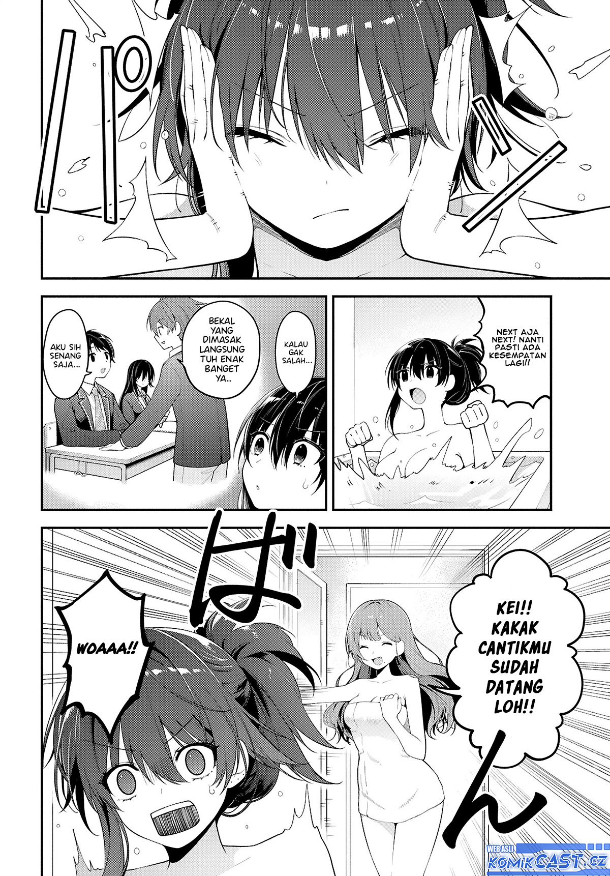 Tonari no Seki no Yankee Shimizu-san ga Kami o Kuroku Sometekita Chapter 03 Gambar 5