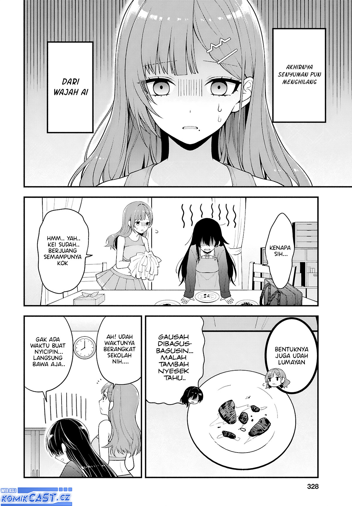 Tonari no Seki no Yankee Shimizu-san ga Kami o Kuroku Sometekita Chapter 03 Gambar 15