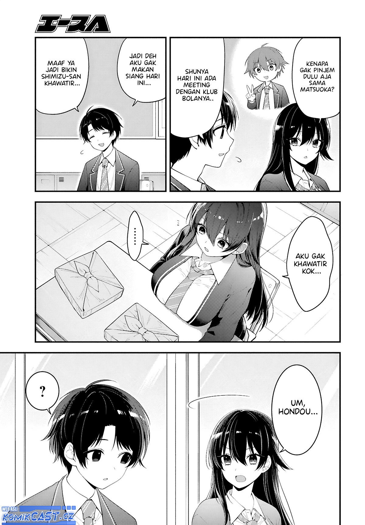 Tonari no Seki no Yankee Shimizu-san ga Kami o Kuroku Sometekita Chapter 03 Gambar 18