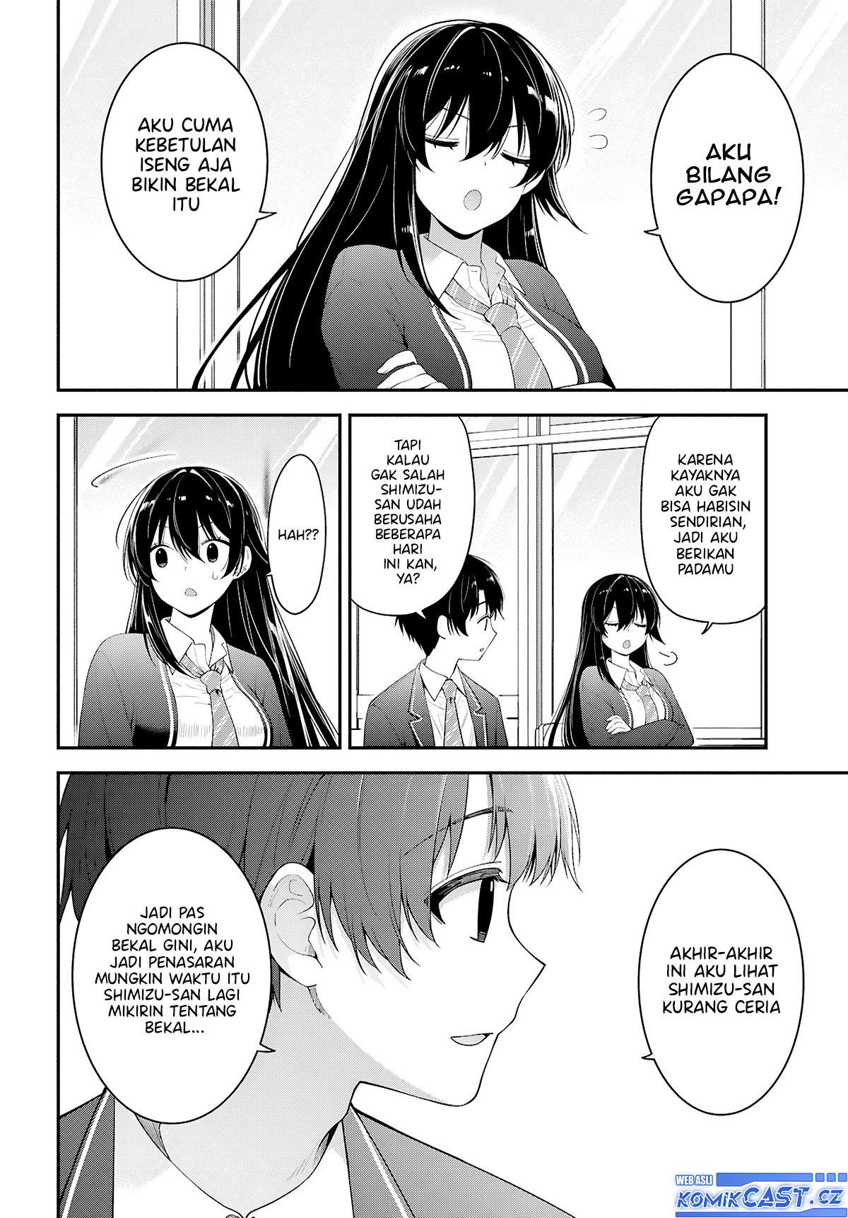 Tonari no Seki no Yankee Shimizu-san ga Kami o Kuroku Sometekita Chapter 03 Gambar 27