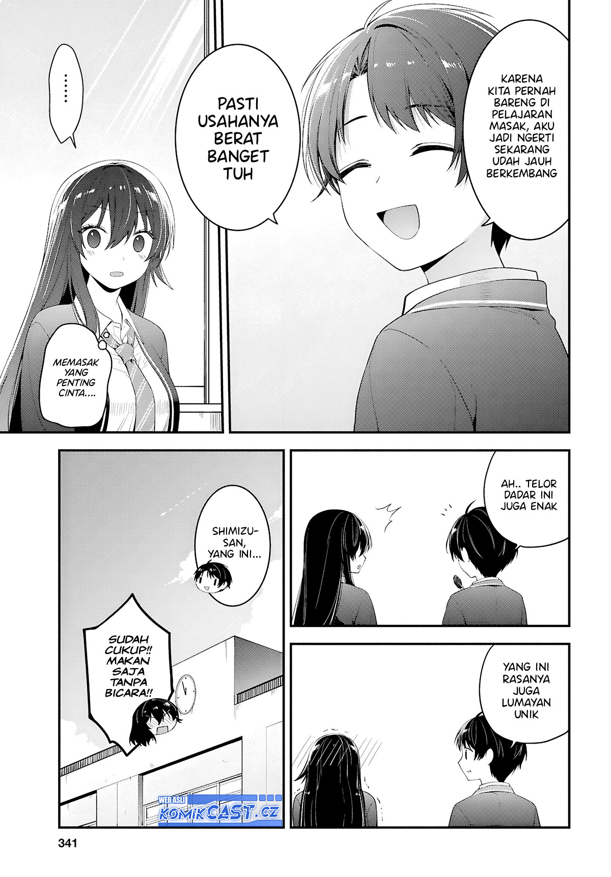 Tonari no Seki no Yankee Shimizu-san ga Kami o Kuroku Sometekita Chapter 03 Gambar 28