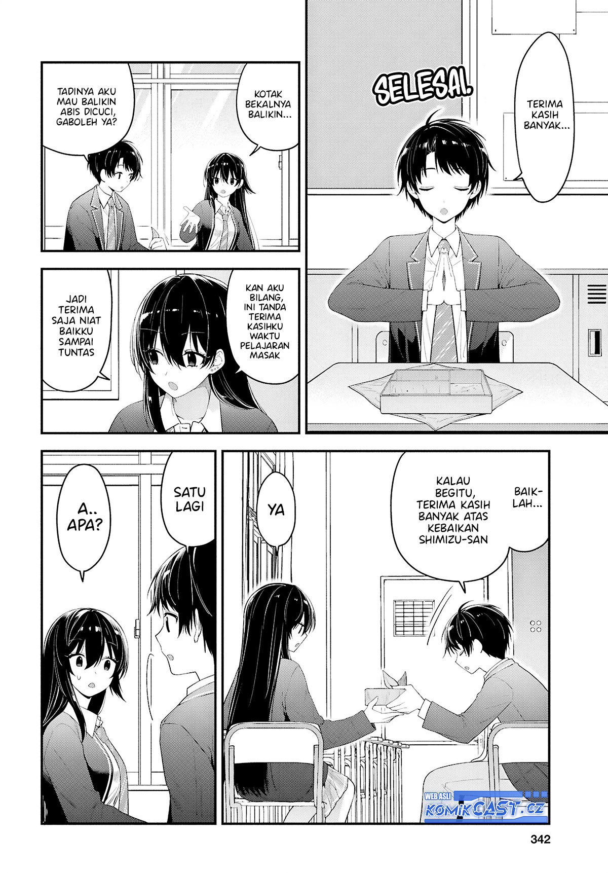 Tonari no Seki no Yankee Shimizu-san ga Kami o Kuroku Sometekita Chapter 03 Gambar 29