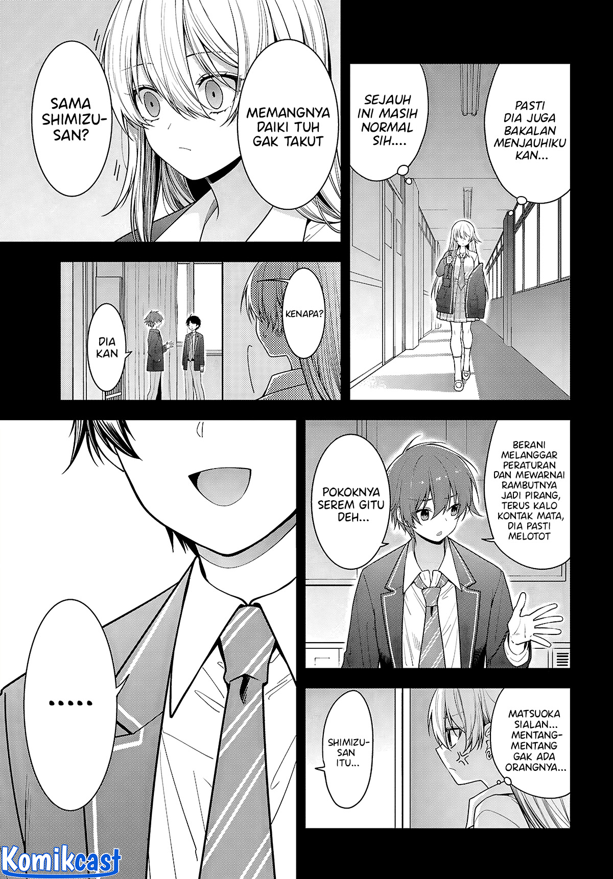 Tonari no Seki no Yankee Shimizu-san ga Kami o Kuroku Sometekita Chapter 05 Fix Gambar 4