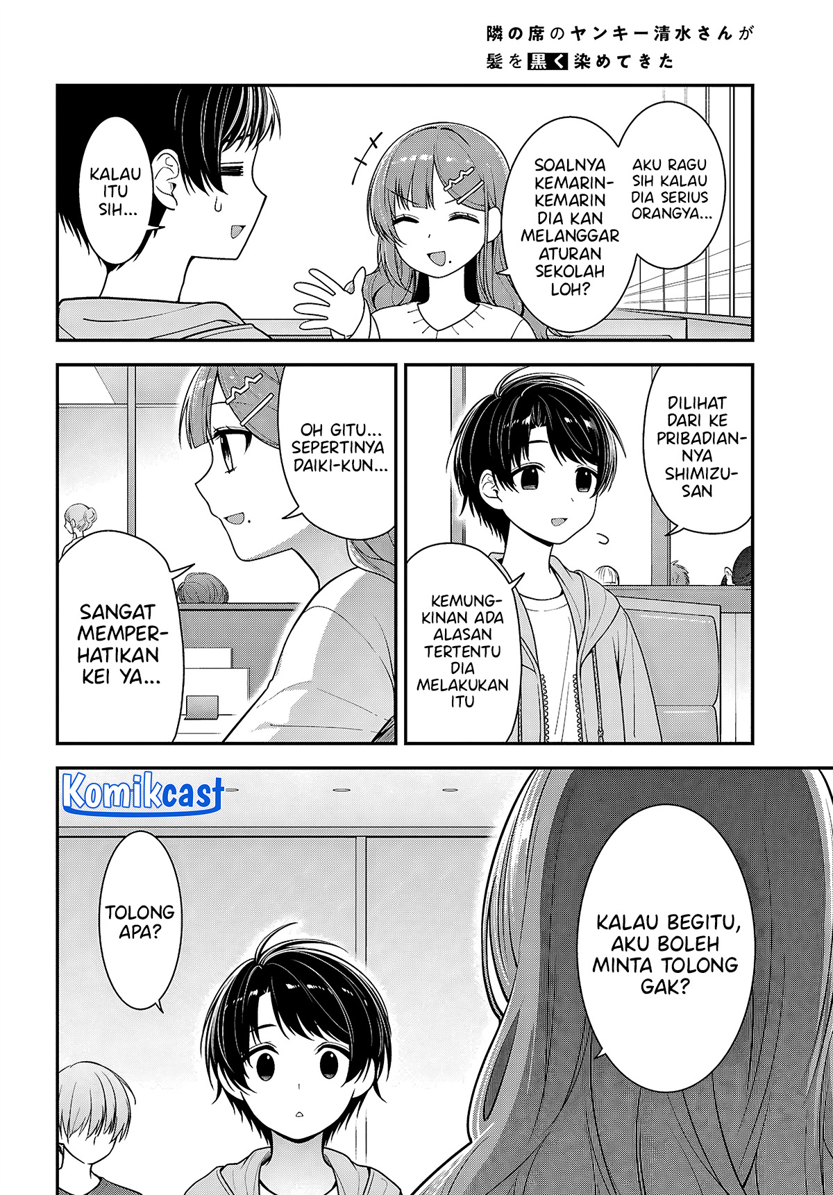 Tonari no Seki no Yankee Shimizu-san ga Kami o Kuroku Sometekita Chapter 05 Fix Gambar 25
