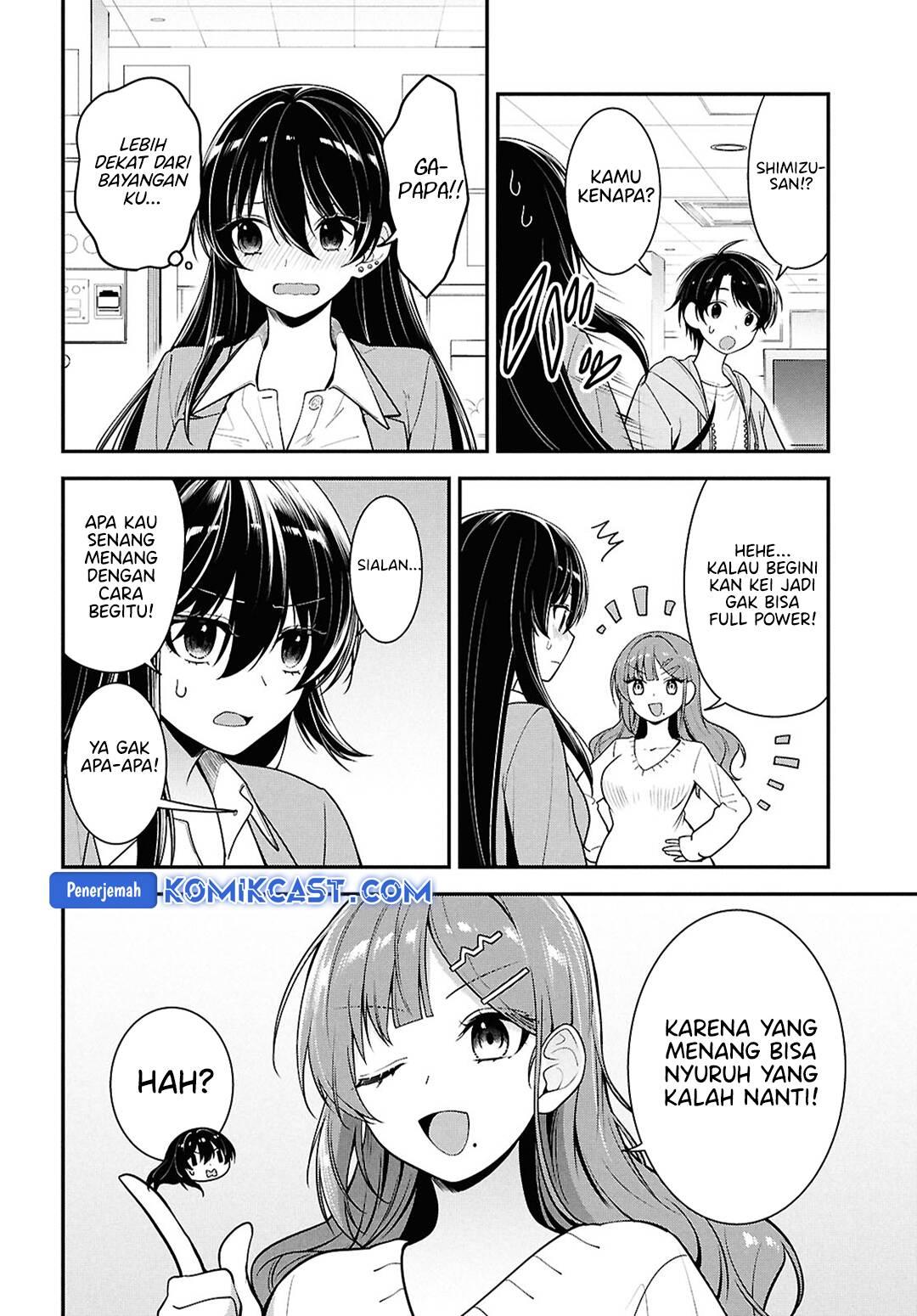 Tonari no Seki no Yankee Shimizu-san ga Kami o Kuroku Sometekita Chapter 07 Gambar 11