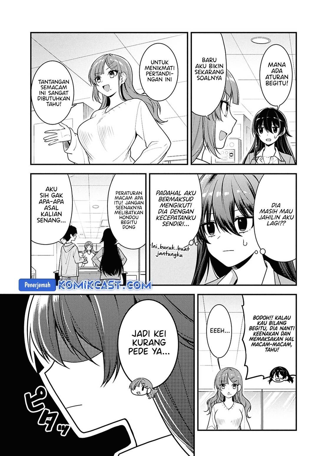 Tonari no Seki no Yankee Shimizu-san ga Kami o Kuroku Sometekita Chapter 07 Gambar 12