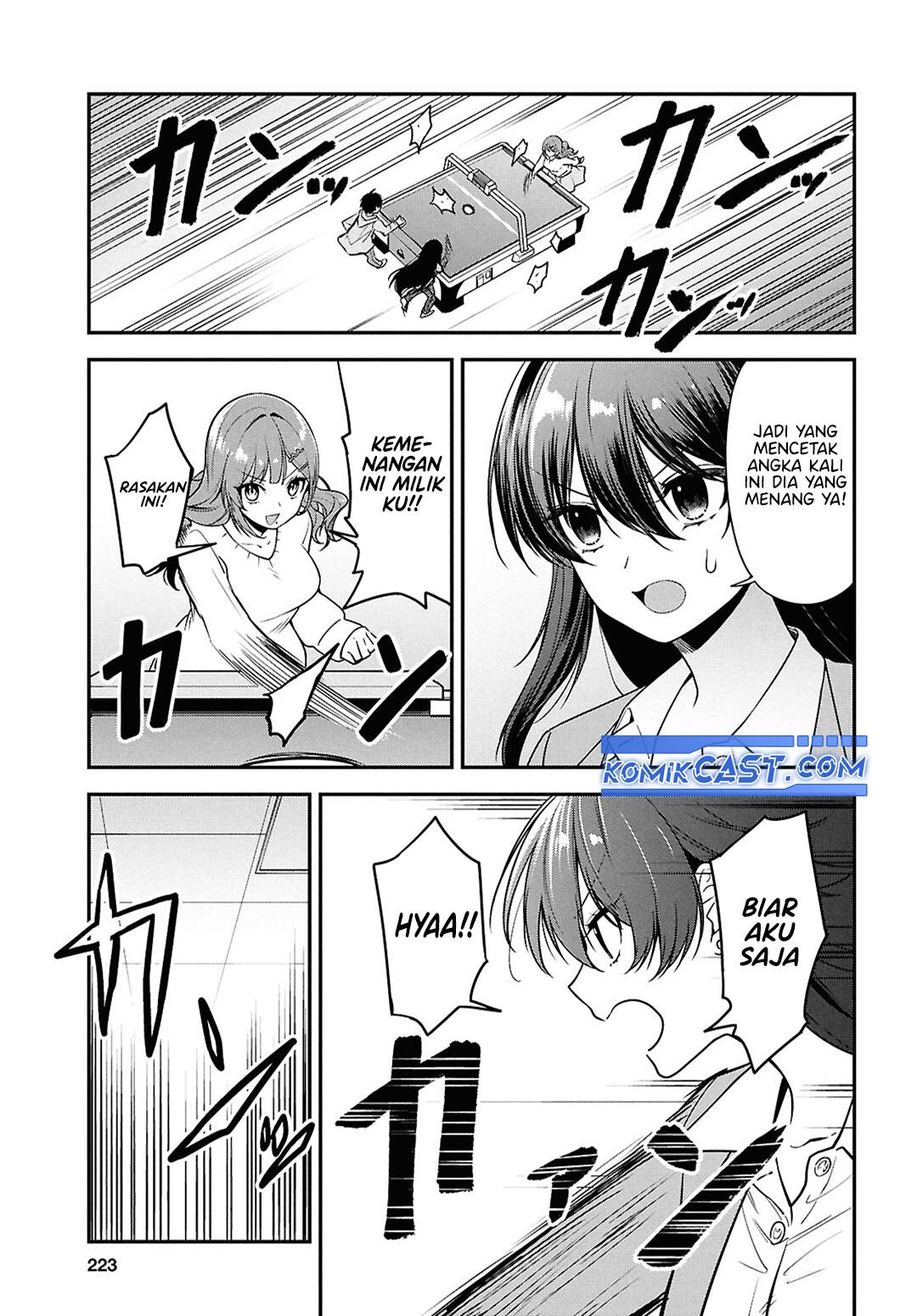 Tonari no Seki no Yankee Shimizu-san ga Kami o Kuroku Sometekita Chapter 07 Gambar 14