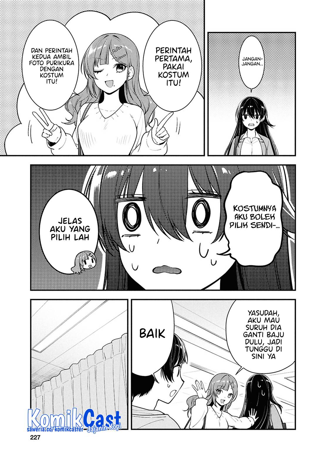 Tonari no Seki no Yankee Shimizu-san ga Kami o Kuroku Sometekita Chapter 07 Gambar 18