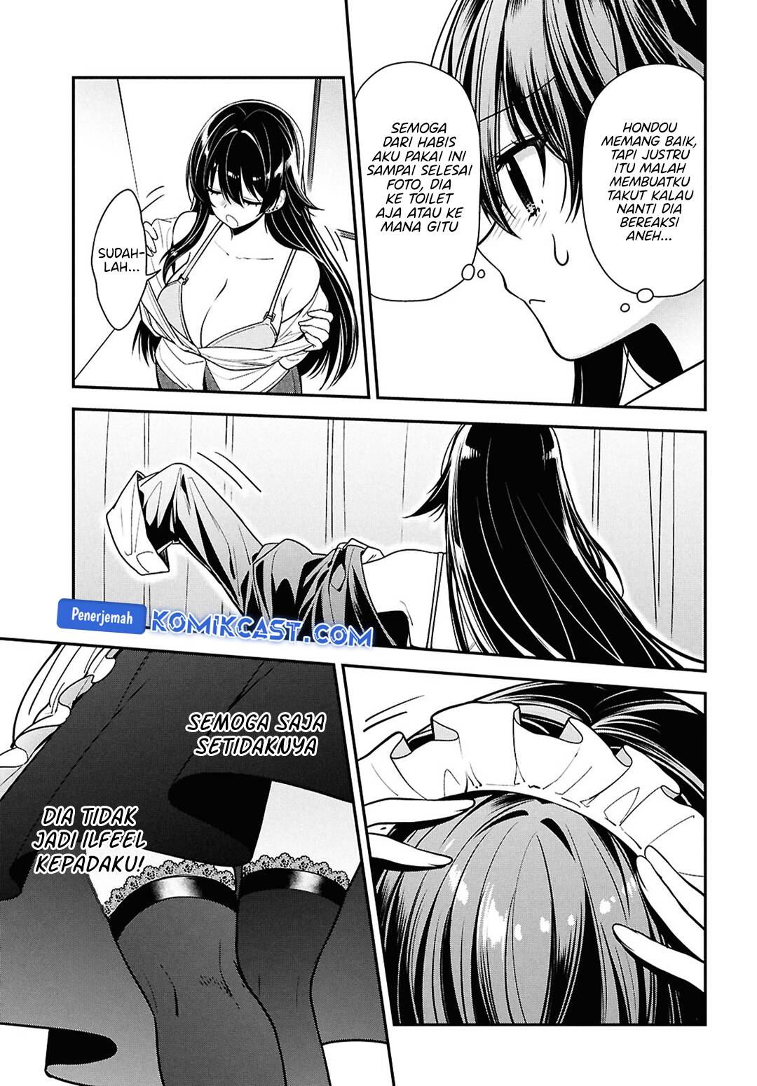 Tonari no Seki no Yankee Shimizu-san ga Kami o Kuroku Sometekita Chapter 07 Gambar 20