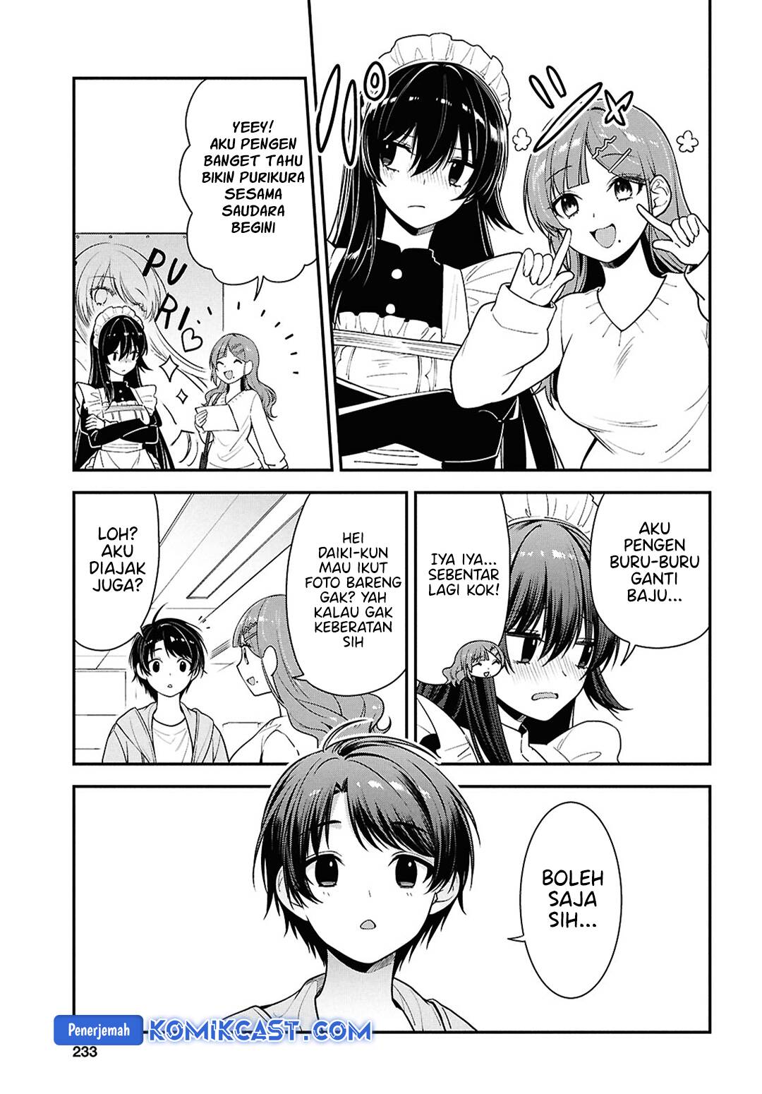 Tonari no Seki no Yankee Shimizu-san ga Kami o Kuroku Sometekita Chapter 07 Gambar 23