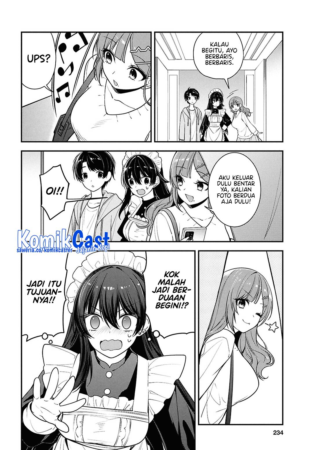Tonari no Seki no Yankee Shimizu-san ga Kami o Kuroku Sometekita Chapter 07 Gambar 24
