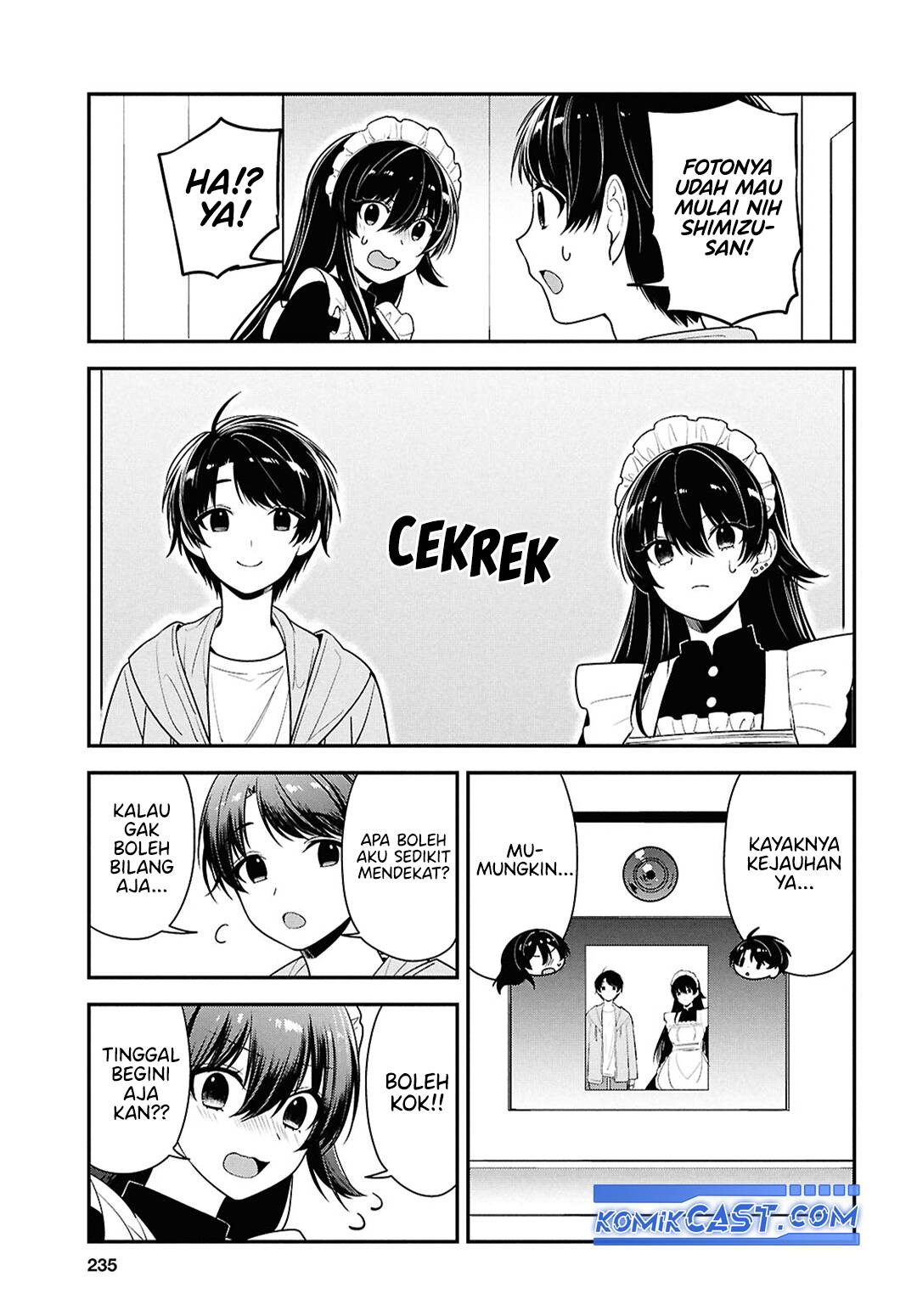 Tonari no Seki no Yankee Shimizu-san ga Kami o Kuroku Sometekita Chapter 07 Gambar 25