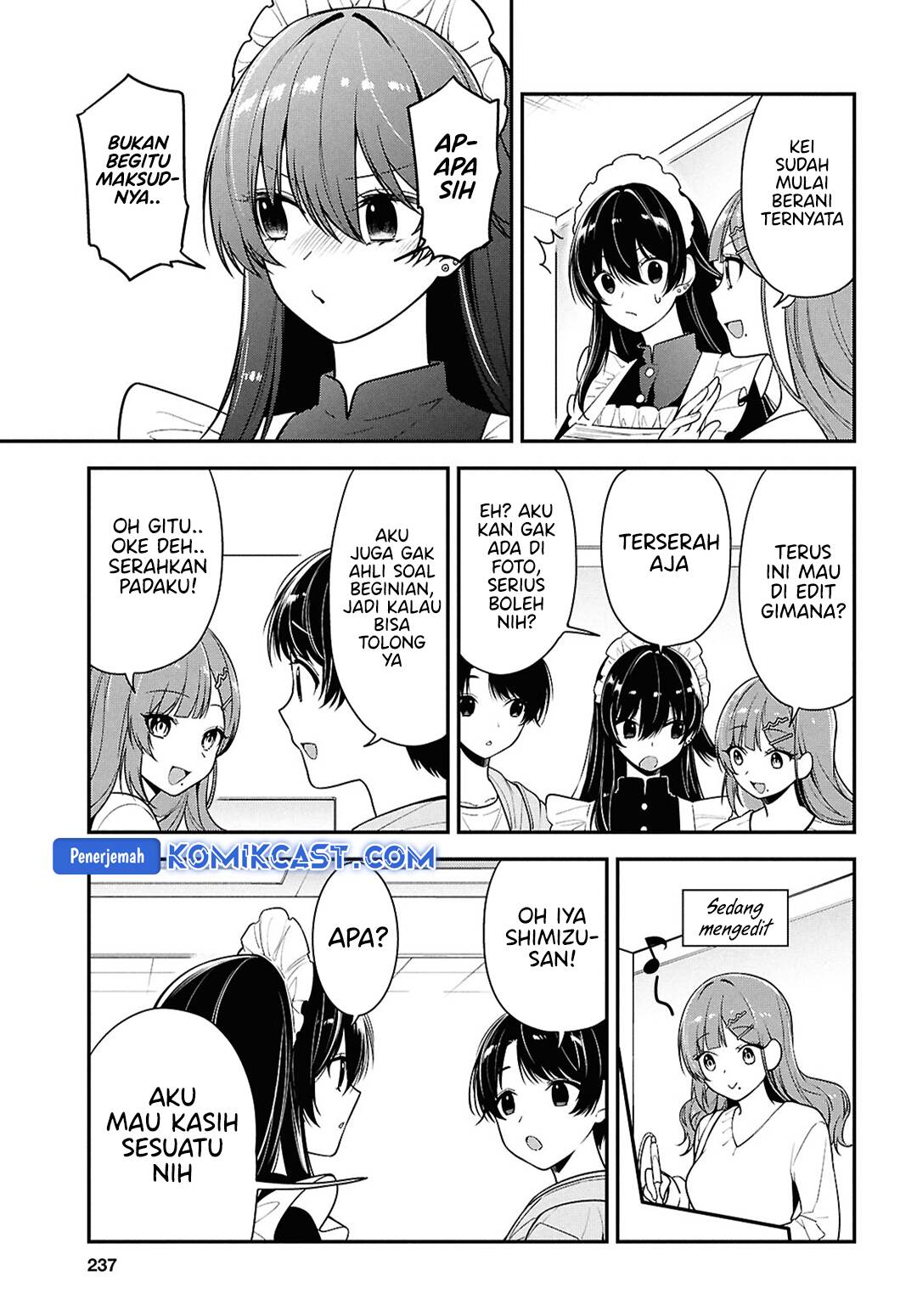 Tonari no Seki no Yankee Shimizu-san ga Kami o Kuroku Sometekita Chapter 07 Gambar 27